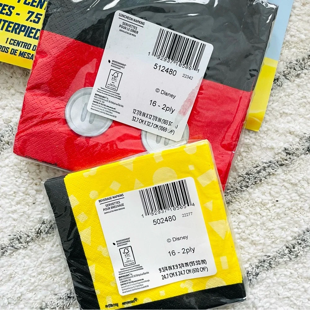 All New Mickey Mouse Birthday Party Supplies Set‎
